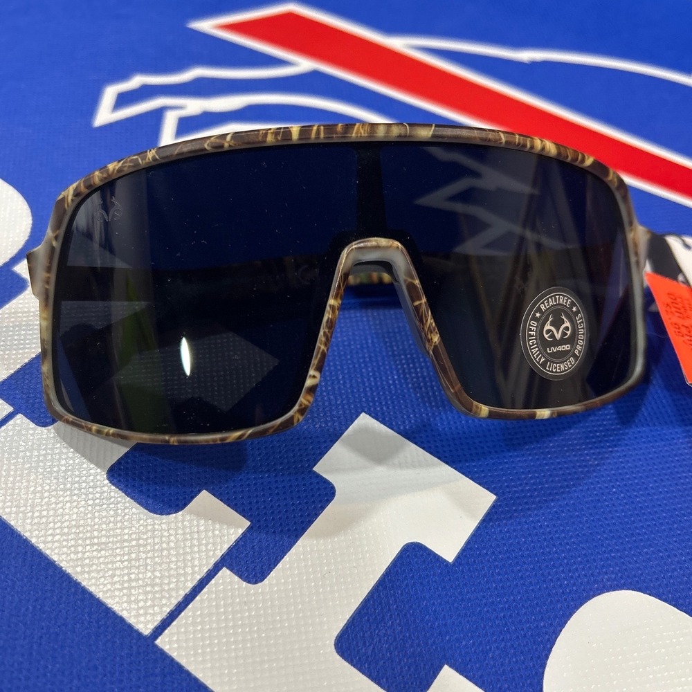 Realtree MAX-7 Camo Shield Sunglasses Men UV400 Sport Hunting Fishing Camouflage